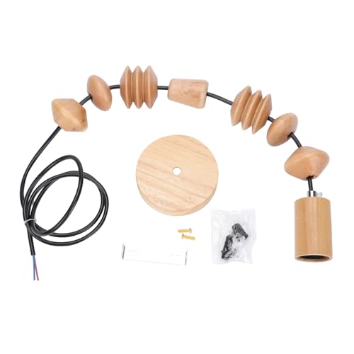 EXHUMKY 1 Stück DIY Holzperlen Pendelleuchte Rustikale Amerikanische Landhauslampe für Küche Esszimmer und Höhenverstellbar Einfache Installation Dekorative Beleuchtung für Flur und Bar EXHUMKY 1 Stück DIY Holzperlen Pendelleuchte Rustikale Amerikanische Landhauslampe für Küche Esszimmer und Höhenverstellbar Einfache Installation Dekorative Beleuchtung für Flur und Bar von EXHUMKY