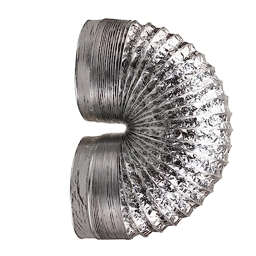 EXHUMKY 1 Stück Hochtemperaturbeständiges Aluminiumfolie -luftrohr Entlüften Flexible Schlauchleitung Kanalschlauch Luftkanal Belüftungssystem Drinnen Lüfter Biegen Silver EXHUMKY 1 Stück Hochtemperaturbeständiges Aluminiumfolie -luftrohr Entlüften Flexible Schlauchleitung Kanalschlauch Luftkanal Belüftungssystem Drinnen Lüfter Biegen Silver von EXHUMKY