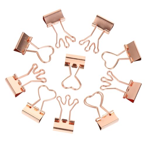 EXHUMKY 10 Stück Bunte Kleine Binder Clips Herzform Vielseitige Büroklammern zum Fixieren von Dokumenten Notizen und Papieren Praktische Heftstreifen für Büro Schule und Zuhause EXHUMKY 10 Stück Bunte Kleine Binder Clips Herzform Vielseitige Büroklammern zum Fixieren von Dokumenten Notizen und Papieren Praktische Heftstreifen für Büro Schule und Zuhause von EXHUMKY