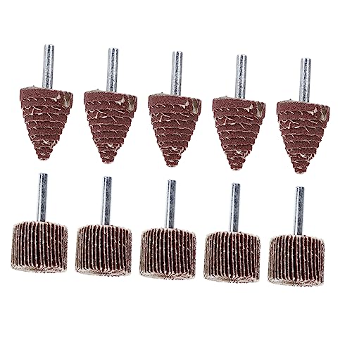 EXHUMKY 10 Stück Teiliges Polierwerkzeug für Ergonomisches Design Vielseitige und Polierwerkzeuge für Zubehörteile für Präzise Holzbearbeitung von EXHUMKY