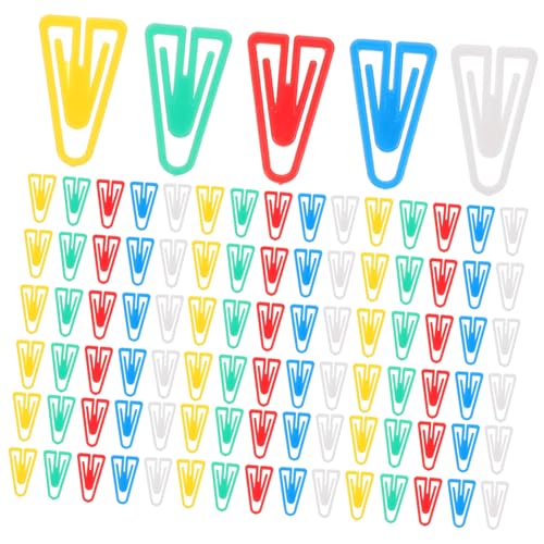 EXHUMKY 100 Stück Bunte Dreieckige Büroklammern Kleine Stabile Kunststoff Aktenklammern für Büro Multifunktionale Papierklammern für Dokumente Notizen Fotos und Karten EXHUMKY 100 Stück Bunte Dreieckige Büroklammern Kleine Stabile Kunststoff Aktenklammern für Büro Multifunktionale Papierklammern für Dokumente Notizen Fotos und Karten von EXHUMKY