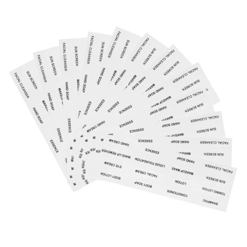 EXHUMKY 12 Blatt Wasserfeste Aufkleber für Reise Toilettenartikel Transparente Nachfüllflaschen Etiketten Wiederverwendbare Shampoo Conditioner und Seifenflaschen Kennzeichnung Praktische EXHUMKY 12 Blatt Wasserfeste Aufkleber für Reise Toilettenartikel Transparente Nachfüllflaschen Etiketten Wiederverwendbare Shampoo Conditioner und Seifenflaschen Kennzeichnung Praktische von EXHUMKY