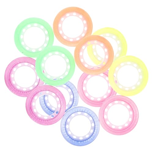 EXHUMKY 12 Rollen Farbiges Transparentes Bastel Klebeband Breit Lang DIY Dekoration für Scrapbooking Geschenkverpackung Partybedarf Fluoreszierend Strapazierfähig Vielseitig Einsetzbar von EXHUMKY
