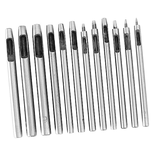 EXHUMKY 12Stücke Teiliges Puncher Set Langlebige Hohl Puncher für Gürtel Armbänder Vielseitig Einsetzbar Verschiedene Praktischem Aufbewahrungsbeutel EXHUMKY 12Stücke Teiliges Puncher Set Langlebige Hohl Puncher für Gürtel Armbänder Vielseitig Einsetzbar Verschiedene Praktischem Aufbewahrungsbeutel von EXHUMKY