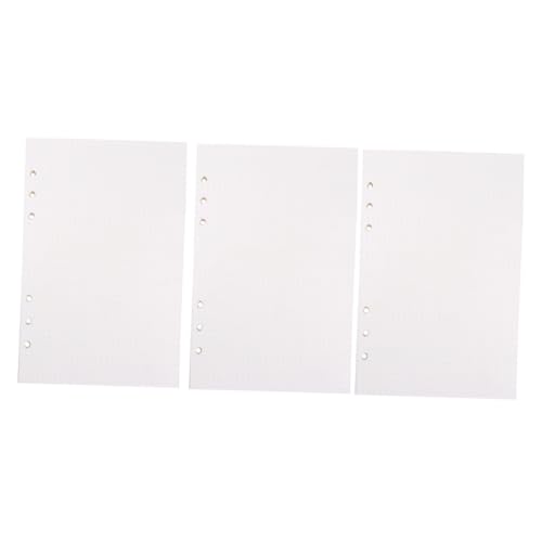 EXHUMKY 135 Blatt Nachfüllpapier Kariert Lose Einlagen für Ringbuch Notizbuch Ersatzpapier für Schule Journal Organizer von EXHUMKY