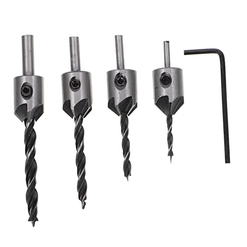EXHUMKY 1Satz Teiliges Holzbohrer Countersink Bohrer mit Schraubenschlüssel Hochwertigem für Präzises und Einfaches Arbeiten mit Holz für Heimwerker und Profis EXHUMKY 1Satz Teiliges Holzbohrer Countersink Bohrer mit Schraubenschlüssel Hochwertigem für Präzises und Einfaches Arbeiten mit Holz für Heimwerker und Profis von EXHUMKY