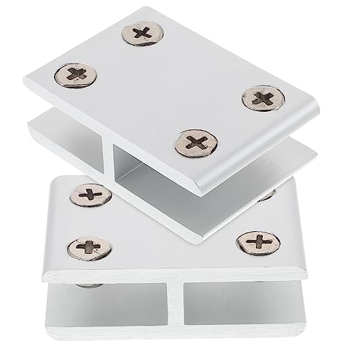 EXHUMKY 2 Stück Glasregal Halterungen für Möbel Verstellbare Klemmen für Glasplatten für Balustraden Garten und Treppengeländer Rostfrei und Stabil EXHUMKY 2 Stück Glasregal Halterungen für Möbel Verstellbare Klemmen für Glasplatten für Balustraden Garten und Treppengeländer Rostfrei und Stabil von EXHUMKY