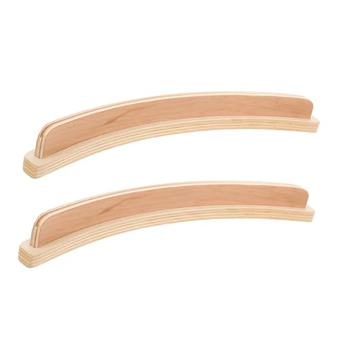 EXHUMKY 2 Stück Poker -Anzeigeständer Spielkartenhalter aus Holz Kartenständer-Organizer Spielkartenzubehör Spielkartenfach Kartenhalter für hölzern Beige von EXHUMKY