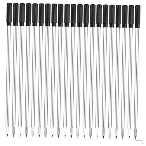 EXHUMKY 25 Stück Teiliges Gel Kugelschreiber Mine Mittlere Spitze Schwarz Auslaufsichere Nachfüllbare Minen für Büro Schule und Studenten Professionelle Schreibersatzteile Langlebig und EXHUMKY 25 Stück Teiliges Gel Kugelschreiber Mine Mittlere Spitze Schwarz Auslaufsichere Nachfüllbare Minen für Büro Schule und Studenten Professionelle Schreibersatzteile Langlebig und von EXHUMKY