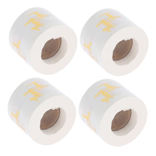 EXHUMKY 4 Rollen Transparente Selbstklebende Rundetiketten für Hochzeiten Partys und Goldene Etiketten für Kreative Verpackungen von EXHUMKY