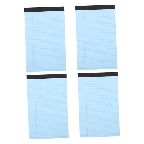 EXHUMKY 4 Stück Notizblock Liniert Abreißbar Blaues Schreibblock für Büro Studenten Lehrer Tragbar Notizheft mit Glattem und Praktischem Design EXHUMKY 4 Stück Notizblock Liniert Abreißbar Blaues Schreibblock für Büro Studenten Lehrer Tragbar Notizheft mit Glattem und Praktischem Design von EXHUMKY