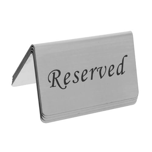 EXHUMKY 4 Stück Tischreservierungsschild, Restaurant Reservierungsschilder Für Tische, Reservierte Tischschilder Für Hochzeiten, Einfaches Reserviert Schild, Sitzplätze Reserviert, Tisch EXHUMKY 4 Stück Tischreservierungsschild, Restaurant Reservierungsschilder Für Tische, Reservierte Tischschilder Für Hochzeiten, Einfaches Reserviert Schild, Sitzplätze Reserviert, Tisch von EXHUMKY