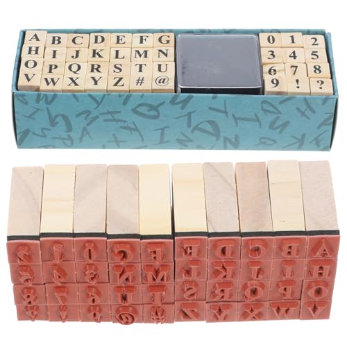 EXHUMKY 40 Stück Teiliges Holzstempel Buchstaben und Zahlen Dekorative DIY Alphabet Stempel für Scrapbooking Kartenherstellung Geschenkverpackungen Leicht und Vielseitig Einsetzbar EXHUMKY 40 Stück Teiliges Holzstempel Buchstaben und Zahlen Dekorative DIY Alphabet Stempel für Scrapbooking Kartenherstellung Geschenkverpackungen Leicht und Vielseitig Einsetzbar von EXHUMKY