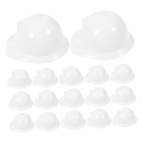 EXHUMKY 40 Stück Teiliges Mini Bauhelme Puppenzubehör Kunststoff Sicherheitshelme Weiß für Puppen Kostüm Partydeko Langlebig und Handfreundlich EXHUMKY 40 Stück Teiliges Mini Bauhelme Puppenzubehör Kunststoff Sicherheitshelme Weiß für Puppen Kostüm Partydeko Langlebig und Handfreundlich von EXHUMKY