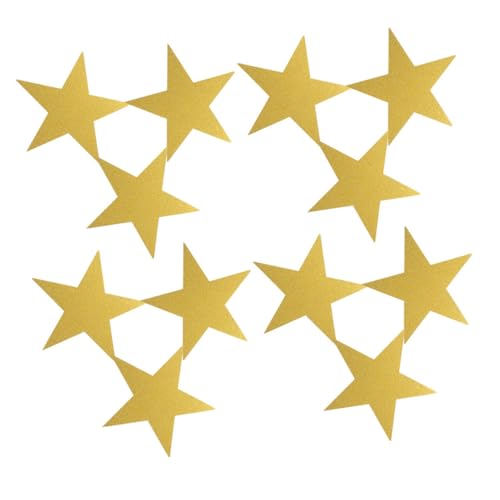 EXHUMKY 48 Stück Teiliges Glitter Papier Stern Ausschnitte Dekoration für Klassenzimmer Pinnwände und Partys Handgeschnitten Robust und Einfach zu Verwenden für Kreative Bastelprojekte von EXHUMKY