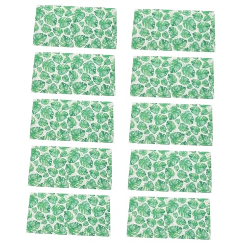 EXHUMKY 5 Grüne Servietten Aus Seidenpapier, Bunte Servietten, Bezaubernde Party Servietten, Dekorative Servietten, Gemusterte Servietten, Dekorative Party Servietten, Tischservietten, von EXHUMKY