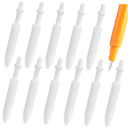 EXHUMKY 50 Stück Acrylmarker Ersatzspitzen Nachfüllbare Marker Nibs für Präzises Malen Praktische Malstiftspitzen für Künstler und Bastler Leicht Tragbar und Vielseitig Einsetzbar von EXHUMKY