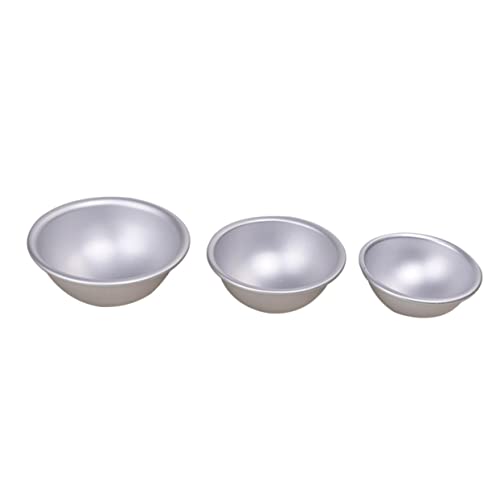 EXHUMKY 6 Stück DIY Aluminium Badebombe Formen Teiliges Lebensmittelechte Badewaren Mold für Selbstgemachte Badebomben für Kreative Projekte der Küche von EXHUMKY