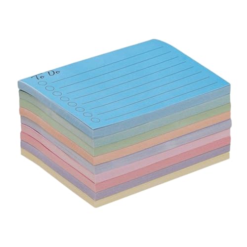 EXHUMKY 9 Stück Teiliges Memo mit Linierten Haftnotizen Kompakte Notizblöcke für Büro und Zuhause Schmale Checkliste Notepad Kreative Notizzettel und Dekorative Memo Sticker von EXHUMKY