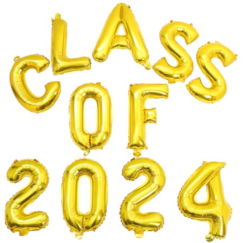EXHUMKY Abschlussballon Set Goldene Folienballons für Graduation Party Deko Kreative Gestaltung Langlebig Vielseitig Einsetzbar Foto Hintergründe für Feiern von EXHUMKY