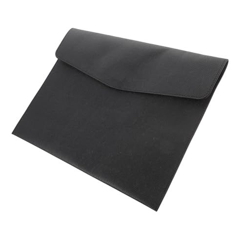 EXHUMKY Dokumententasche aus Leder mit Druckknopfverschluss Wasserdichter Großer Datei organizer für Büro Tragbare Mappe zur Sicheren Aufbewahrung Wesentlicher Unterlagen EXHUMKY Dokumententasche aus Leder mit Druckknopfverschluss Wasserdichter Großer Datei organizer für Büro Tragbare Mappe zur Sicheren Aufbewahrung Wesentlicher Unterlagen von EXHUMKY