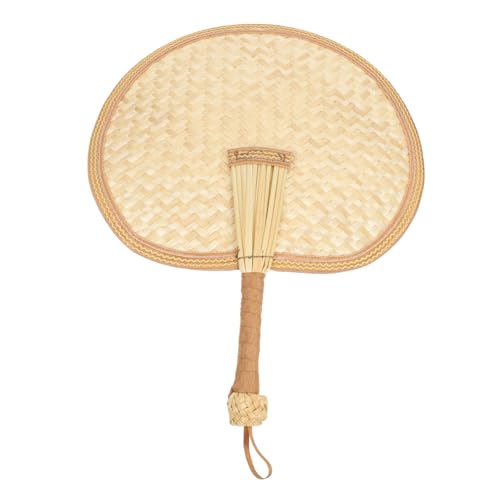 EXHUMKY Handgewebter Sommerfächer aus Chinesischer Stil Tragbarer Runder Fächer Braun für Hochzeiten Wanddeko Handgemacht und Leicht für Sommer EXHUMKY Handgewebter Sommerfächer aus Chinesischer Stil Tragbarer Runder Fächer Braun für Hochzeiten Wanddeko Handgemacht und Leicht für Sommer von EXHUMKY