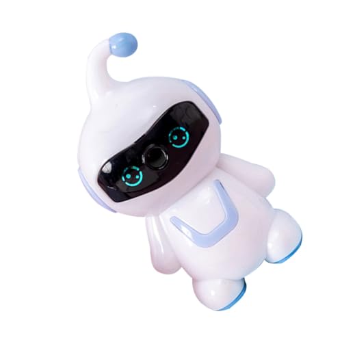 EXHUMKY Manueller Bleistiftspitzer Roboter Design Handkurbelspitzer für Schule Büro Kreativer Blauer Cartoon Sicher und Schnell Schärfend Glatte Oberfläche ohne Kratzer von EXHUMKY