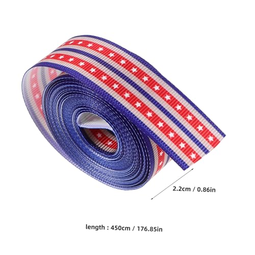 EXHUMKY Patriotisches Geschenkband US Ribbon für Unabhängigkeitstag Polyester Schleifenband Breit Vielseitig Einsetzbar für Dekoration Geschenkverpackung und Basteln EXHUMKY Patriotisches Geschenkband US Ribbon für Unabhängigkeitstag Polyester Schleifenband Breit Vielseitig Einsetzbar für Dekoration Geschenkverpackung und Basteln von EXHUMKY