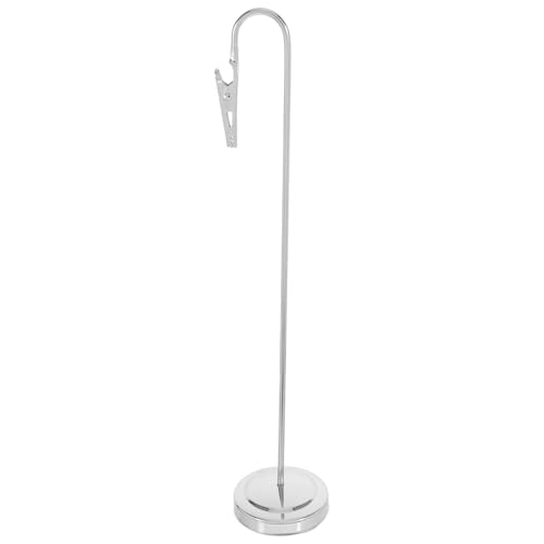 EXHUMKY Support Table Number Plattenclip Beachten Sie Clip-halter Menü Namenskartenhalter Tischbild Steht Desktop-nachrichtenordner Memo-clip-halterständer Silver Eisen von EXHUMKY