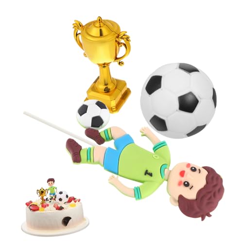 EXHUMKY Teiliges Fußball Geburtstagstorten Dekorationsset Wetterfeste Fußball und Pokal Topper für Kinderparty Lebendige Farben Einfach Anzubringen Wiederverwendbar für EXHUMKY Teiliges Fußball Geburtstagstorten Dekorationsset Wetterfeste Fußball und Pokal Topper für Kinderparty Lebendige Farben Einfach Anzubringen Wiederverwendbar für von EXHUMKY