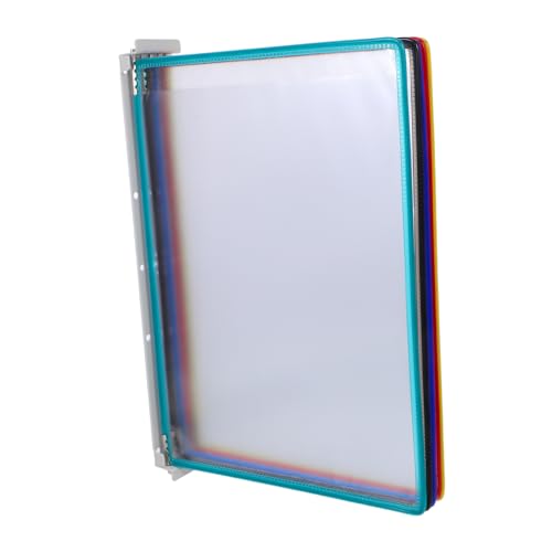 EXHUMKY Wandmontierter Dokumentenhalter Flip-ordner Wanddisplay Zeitschriftenorganizer Platzsparender Wandhalter für Büro Klassenzimmer Gemeinschaftsräume von EXHUMKY