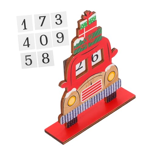 EXHUMKY Weihnachtsmann-Ornamente Weihnachtstischdekoration aus Holz Countdown-Kalender blockieren Winterliches mit abgestuftem Tablett Weihnachts-Countdown-Holzschild hölzern rot EXHUMKY Weihnachtsmann-Ornamente Weihnachtstischdekoration aus Holz Countdown-Kalender blockieren Winterliches mit abgestuftem Tablett Weihnachts-Countdown-Holzschild hölzern rot von EXHUMKY