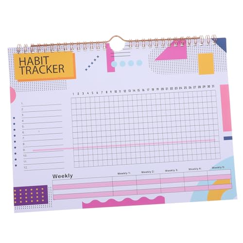EXHUMKY Zeitpläne Planer Gewohnheitsjournal monatlich Gewohnheitsverfolger Gewohnheitsverfolgungsjournal HABE -Tracker -Notizbuch Habitur Tracker Journal Mini Habits Journal Papier von EXHUMKY