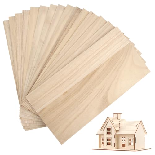 15 Stück Holzmusterbretter, 200 * 100 * 1 mm Unverarbeitet Balsaholz Sperrholzplatte für DIY-Basteln Leimholzplatte Lindensperrholz für Flugzeuge, Holz, Projekte von Bootsmodellen von EXIN DECHEN