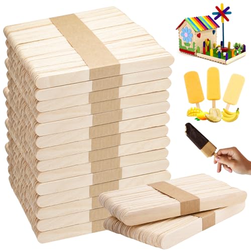 600 Stück Holzeisstiele für Eis,Bastelstäbchen Holz,114 x 10 x 2 mm Holzstäbchen zum Basteln,Eisstiele Holz Breit,Popsicle Sticks,Holzstäbchen,Holzspatel zum Basteln,Holzmundspatel für DIY Handwerk 600 Stück Holzeisstiele für Eis,Bastelstäbchen Holz,114 x 10 x 2 mm Holzstäbchen zum Basteln,Eisstiele Holz Breit,Popsicle Sticks,Holzstäbchen,Holzspatel zum Basteln,Holzmundspatel für DIY Handwerk von EXIN DECHEN