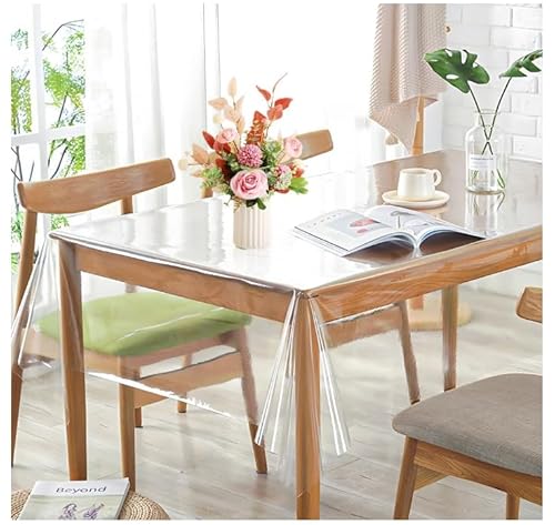 Tischdecke Transparent Tischschutzfolie 140x100cm PVC Tischdecke Durchsichtig Abwaschbar, Tischschutz Transparent, Wasserdicht Tischfolie Klarsicht Tisch Decke für Haus, Küche, Outdoor, Schreibtisch Tischdecke Transparent Tischschutzfolie 140x100cm PVC Tischdecke Durchsichtig Abwaschbar, Tischschutz Transparent, Wasserdicht Tischfolie Klarsicht Tisch Decke für Haus, Küche, Outdoor, Schreibtisch von EXIN DECHEN