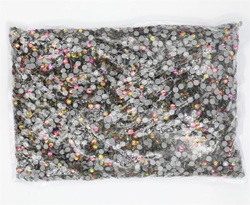 Hotfix Strass Big Bulk Bag 45 Farben Hotfix Strasssteine ​​Kristall Hot Fix Strass Kleidungsstück(Rainbow) von EXKURPOO