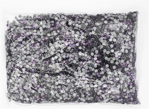 Hotfix Strass Big Bulk Bag 45 Farben Hotfix Strasssteine ​​Kristall Hot Fix Strass Kleidungsstück(Tanzanite) von EXKURPOO