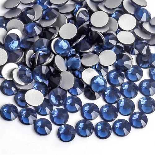 Hotfix Strass Hell-dunkelrote Kristall-Glitzer-Nagelkunst-Strasssteine ​​SS3-SS30 Glaskristalle, nicht HotFix-Nagelkunst-Dekorationen(Montana,SS10 1440pcs) von EXKURPOO