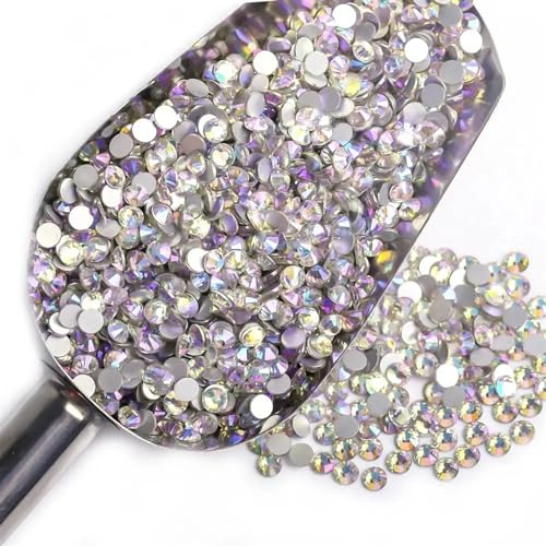 Hotfix Strass Hell-dunkelrote Kristall-Glitzer-Nagelkunst-Strasssteine ​​SS3-SS30 Glaskristalle, nicht HotFix-Nagelkunst-Dekorationen(Night Sky,SS20 1440pcs) von EXKURPOO