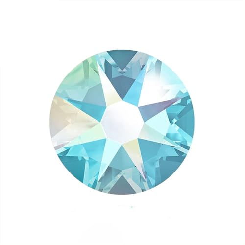 Hotfix Strass Hotfix-Strassfarben AB, for Aufbügeln auf Kleidung, Kristalle, Strass, Nähen, Handarbeit, DIY, Diamant-Handwerk(Aqumarine AB,SS20 1440pcs) von EXKURPOO