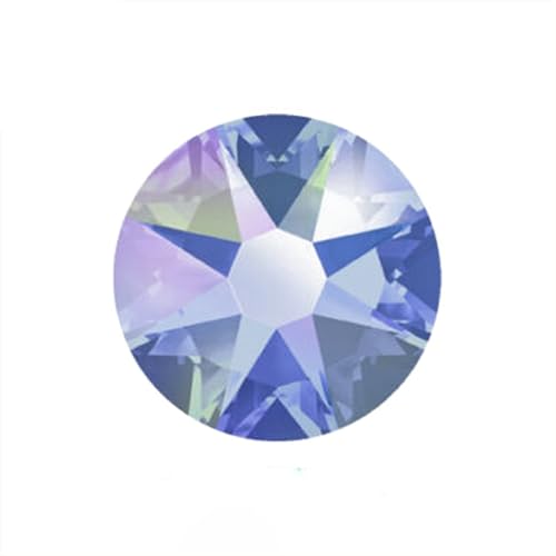 Hotfix Strass Hotfix-Strassfarben AB, for Aufbügeln auf Kleidung, Kristalle, Strass, Nähen, Handarbeit, DIY, Diamant-Handwerk(Capri Blue AB,SS20 1440pcs) von EXKURPOO
