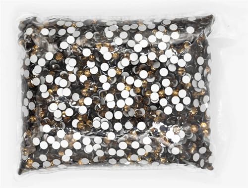 Hotfix Strass SS3-SS20 Flatback Crystal AB Non Hotfix Strasssteine ​​AB Strass for Nail Art Dekorationen(Smoked Topaz,Ss20 14400pcs) von EXKURPOO