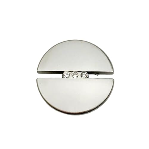 Knöpfe 10 stücke Mode Diamant Metallknopf Runde Knöpfe Anzug Kaschmirmantel DIY Nähen Dekoration Schnalle(20mm) von EXKURPOO