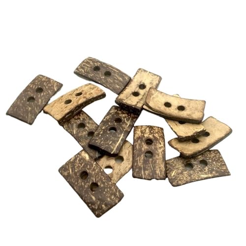 Knöpfe 20PCS Coconut Shell Tasten Platz Holz for Nähen Kleidung Scrapbooking Handwerk Wohnkultur von EXKURPOO