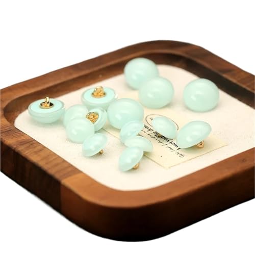 Knöpfe Hemdknöpfe for Frauen Bunte Pullover Strick Cardigan Vielseitig Anzug Pyjama Mantel Kinder(Color02,21mm-6pcs) von EXKURPOO