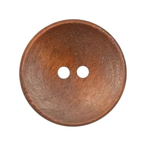 Knöpfe Vintage Holzknöpfe for Mäntel Windjacken Strickjacken doppelseitig Kaschmir-Finish(10pcs,23.0mm) von EXKURPOO