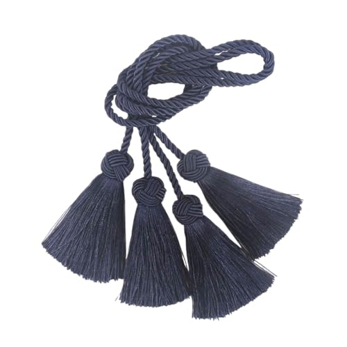 Vorhangbänder 1 Paar Quaste Fringe Trim Quasten Zimmer Dekoration Vorhang Zubehör(Blue 1) von EXKURPOO