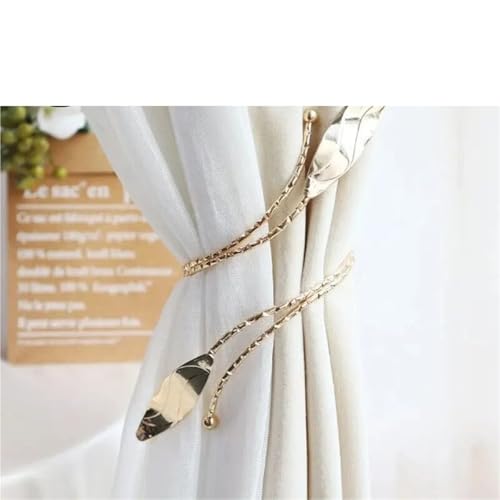 Vorhangbänder 1Pc Vorhang Tieback Seil Vorhang Halter Clips Metall Vorhänge Schnalle Clip(Color-6) von EXKURPOO