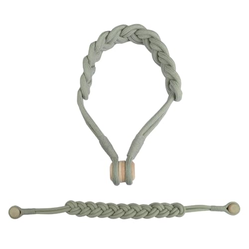 Vorhangbänder 1Pc Vorhang Tieback Zimmer Zubehör Vorhang Halter Clip Baumwolle Seil Schnalle(Grey) von EXKURPOO